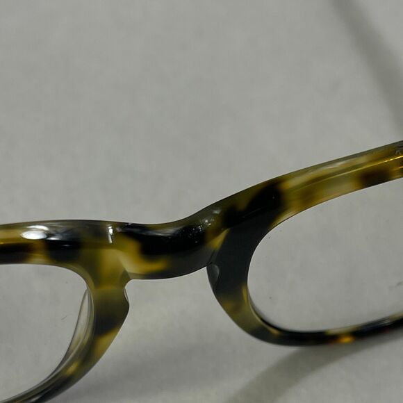 Warby Parker Eyeglasses Preston 205 Frame Only 49 20 140 Yellow Tortoise Cat Eye - Picture 7 of 8